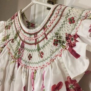 Perry Winkles Kids Floral Smocked Dress 3T